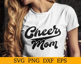 Cheer Mom Svg Files For Cricut, Png, Dxf, Eps, Cut files, Shirt design, Printing files, printable Png, Sports Svg, Cheer mama shirt design