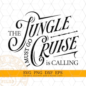 Jungle Cruise Svg, maglietta del film Svg, file di taglio SVG per le vacanze al parco a tema, file Svg per Cricut, Clipart Png stampabile, Immagine di download digitale
