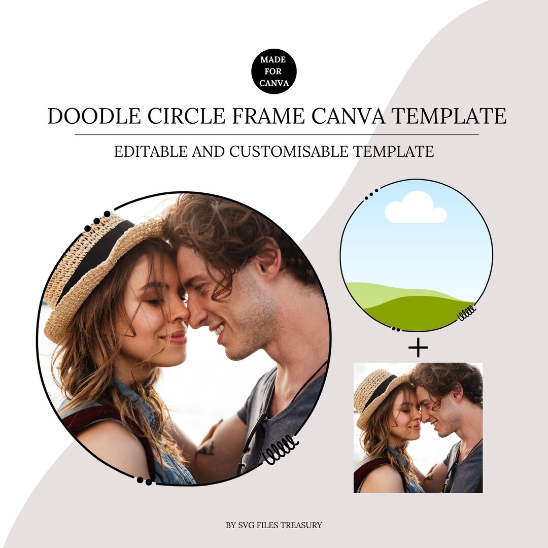 how to add circle photo frame in canva