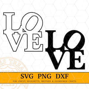 Amour Svg, lot de Svg chemise empilé amour, amour carré Svg coupe fichiers pour Cricut et Silhouette, conception de chemise emblématique png téléchargement numérique