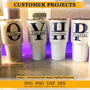 Custom Split Monogram font letters svg png dxf eps files Project, Cricut font, Silhouette font, Traditional Split Letters Svg Cut Files for Cricut
