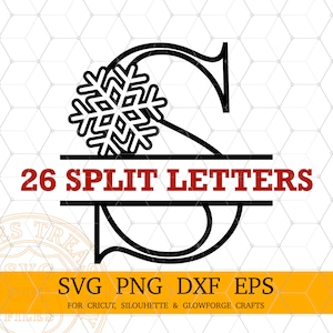 Schneeflocke Monogramm Schrift Buchstaben zwart, Winter Weihnachten Alphabet Png, Schneeflocke Alphabet, Weihnachten Lasercut Monogramm Dxf