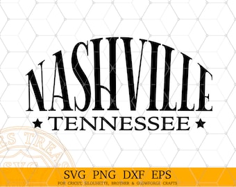 ナッシュビル テネシー SVG シャツ デザイン、Cricut 用 SVG ファイル、シルエット、カントリー SVG、ナッシュビル テネシー シャツ デザイン