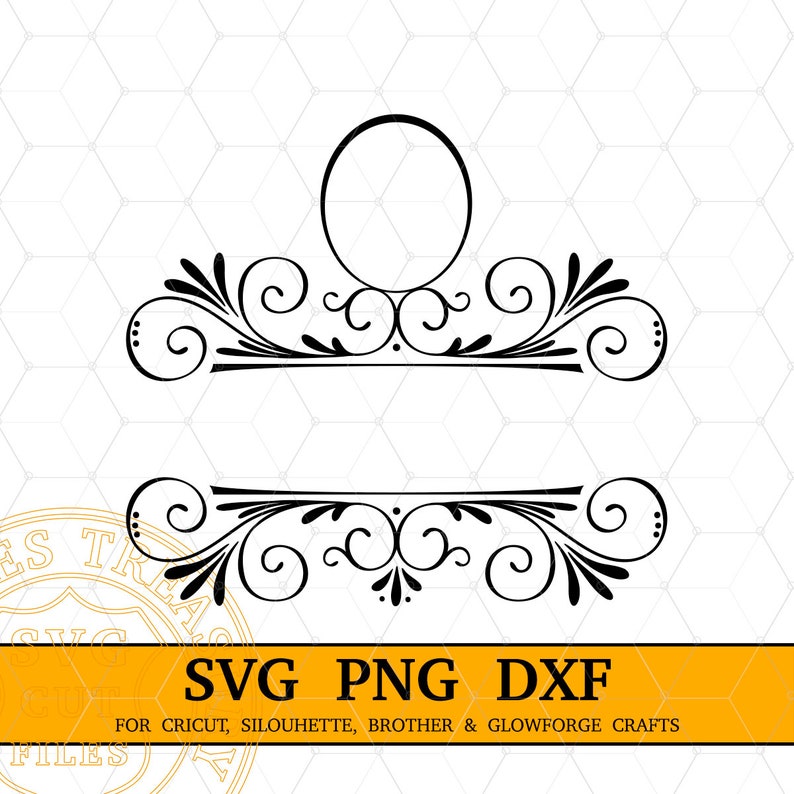 Monogram Divider Monogram Svg Family Name Monogram Sign Template, Floral Monogram Svg ...