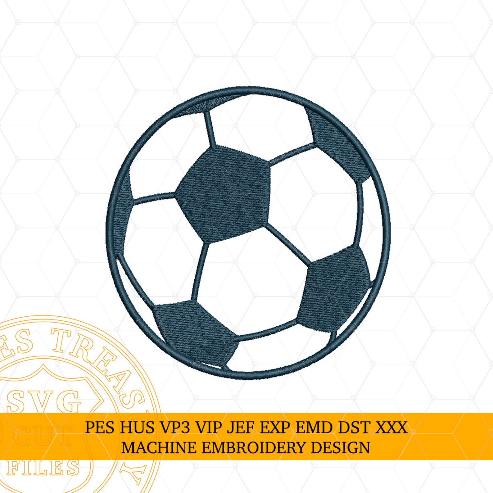 Soccer Ball Embroidery Design Football Embroidery Design Pes Hus Vp3 ...