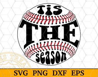 Tis The Season Baseball Svg Png, Softball Svg, Baseball Shirt Svg, Baseball Mom Svg, Tis The Baseball Png, Cricut, Silhouette Dxf Files