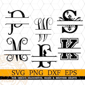 Pacchetto SVG di font monogramma Cricut Font monogramma per Cricut font svg File di taglio svg di monogramma Vine per Cricut Silhouette Lettere monogramma svg