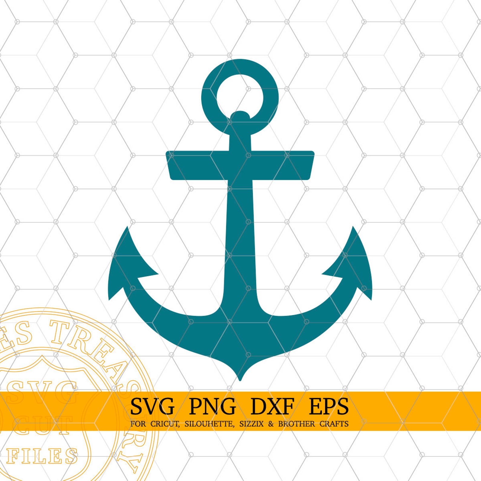 Anchor Svg, Nautical Svg, Anchor Png, Dxf, Eps, Cut Files, Anchor ...