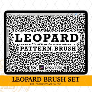 Leopard Print Procreate Brush Cheetah Print Procreate Pattern Brush, Leopard Print Brush
