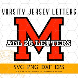 Varsity lettertype SVG, Varsity alfabet, sport lettertype, school lettertype, digitale download, College lettertype SVG, DXF, PNG-bestand