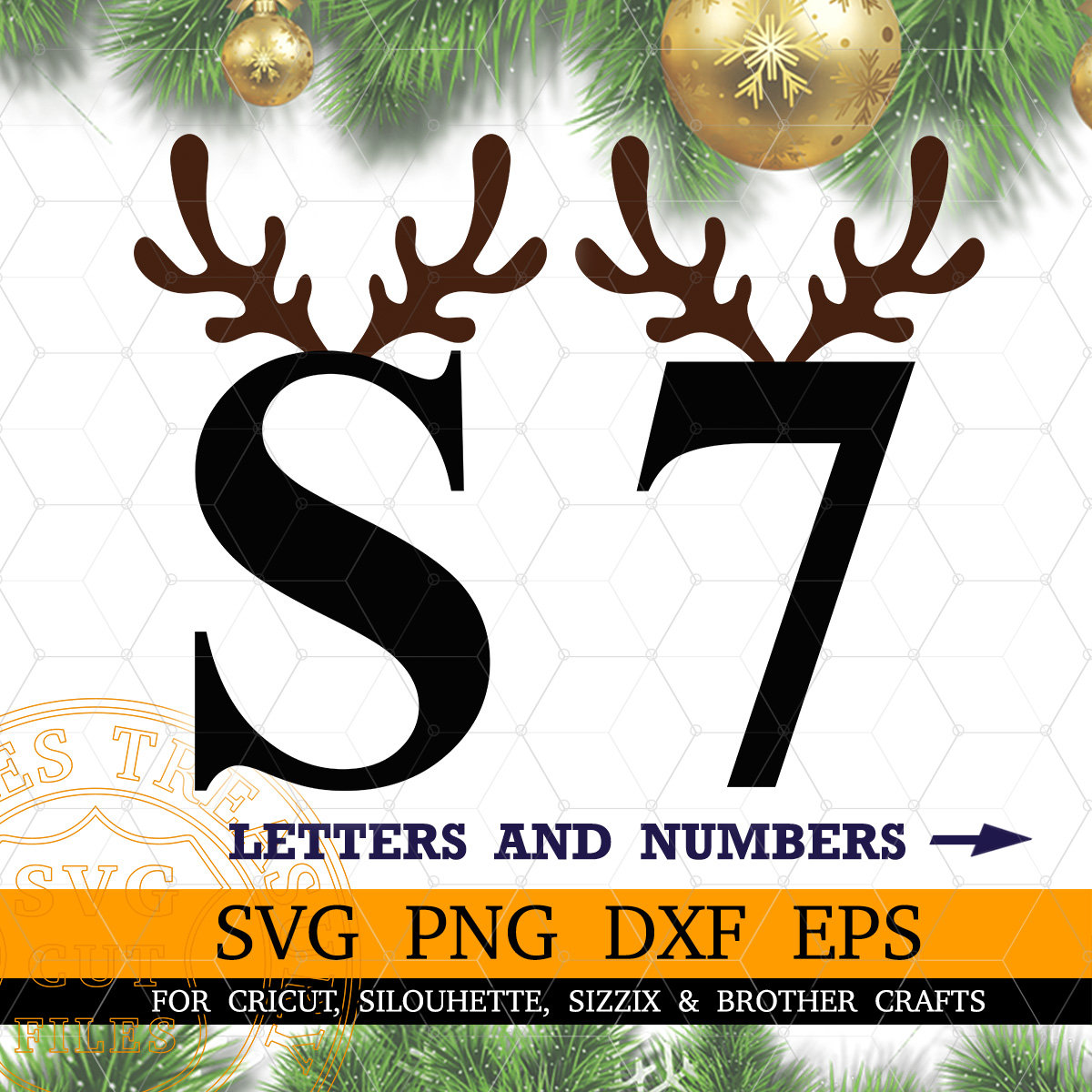 Christmas Reindeer Alphabet Letters Svg Png Files, Deer Antler Letters Svg, Christmas Alphabet Svg, Antlers Svg, Printable Antler Letters