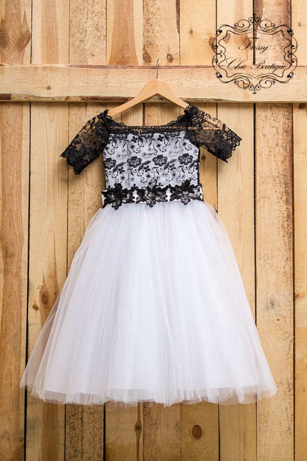 black lace junior dress
