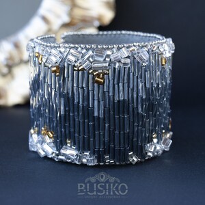 Make a Statement Beaded Square GG Silver Bracelet -SL main image 0