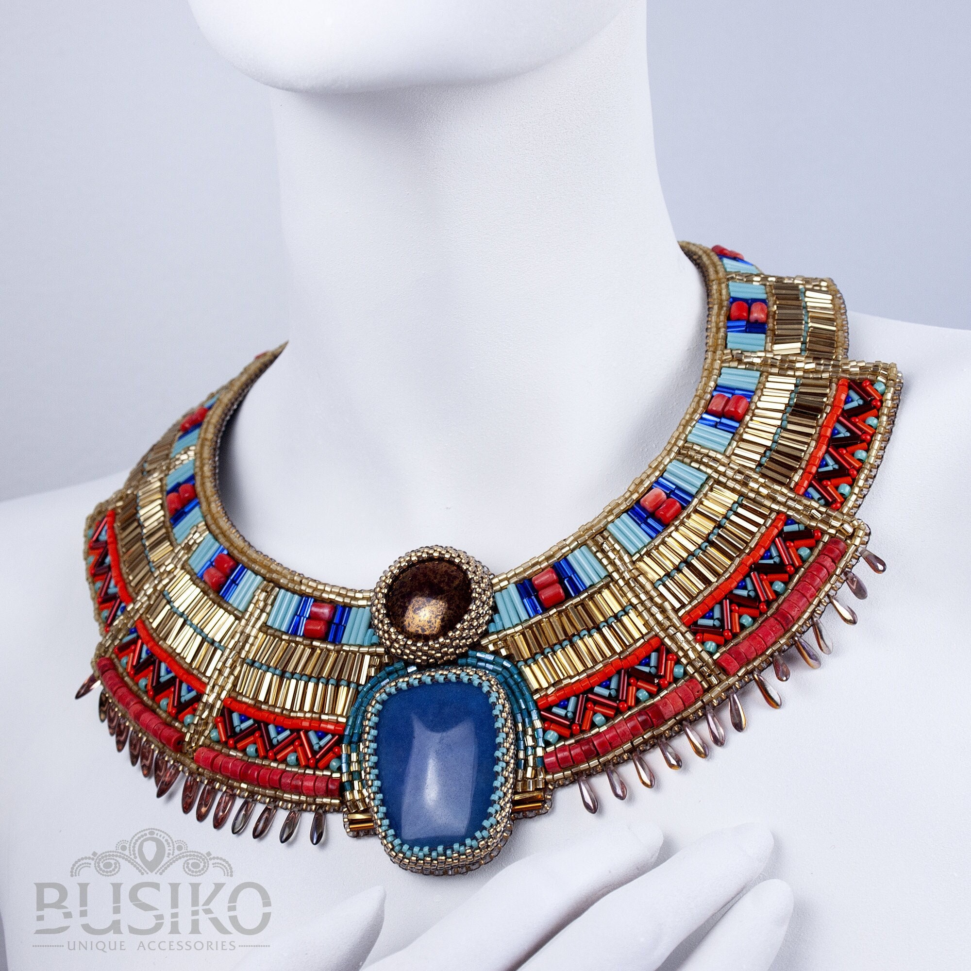 Egyptian collar necklace deals