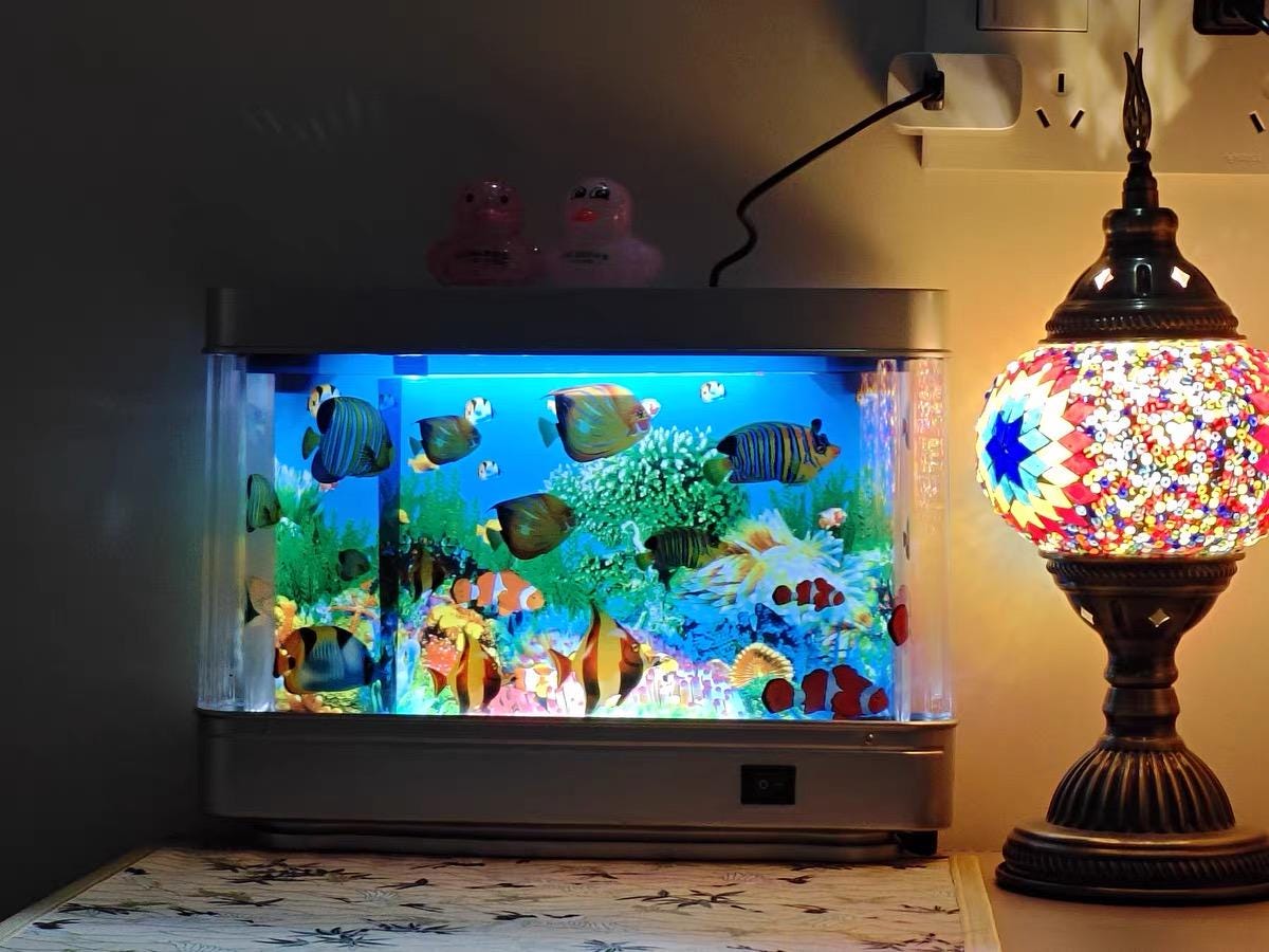 Luz Ambiental Para Acuario USB Con Medusas Que Nadan | Lámpara Decorativa Para Escritorio, Cambio De Color, Ambiente Relajante