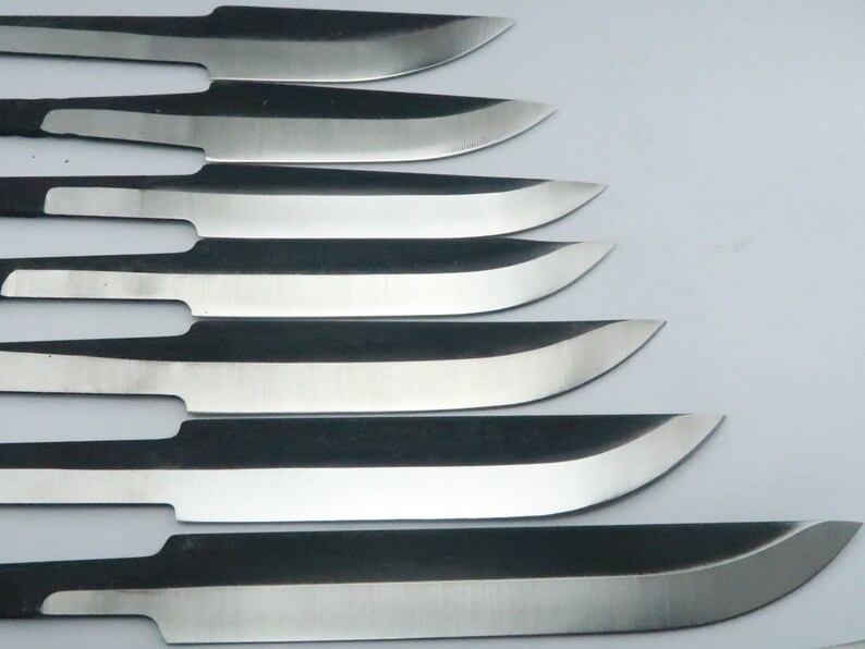 Scandi knifeblade blade blanks Lauri Finland. Carbon steel. Etsy