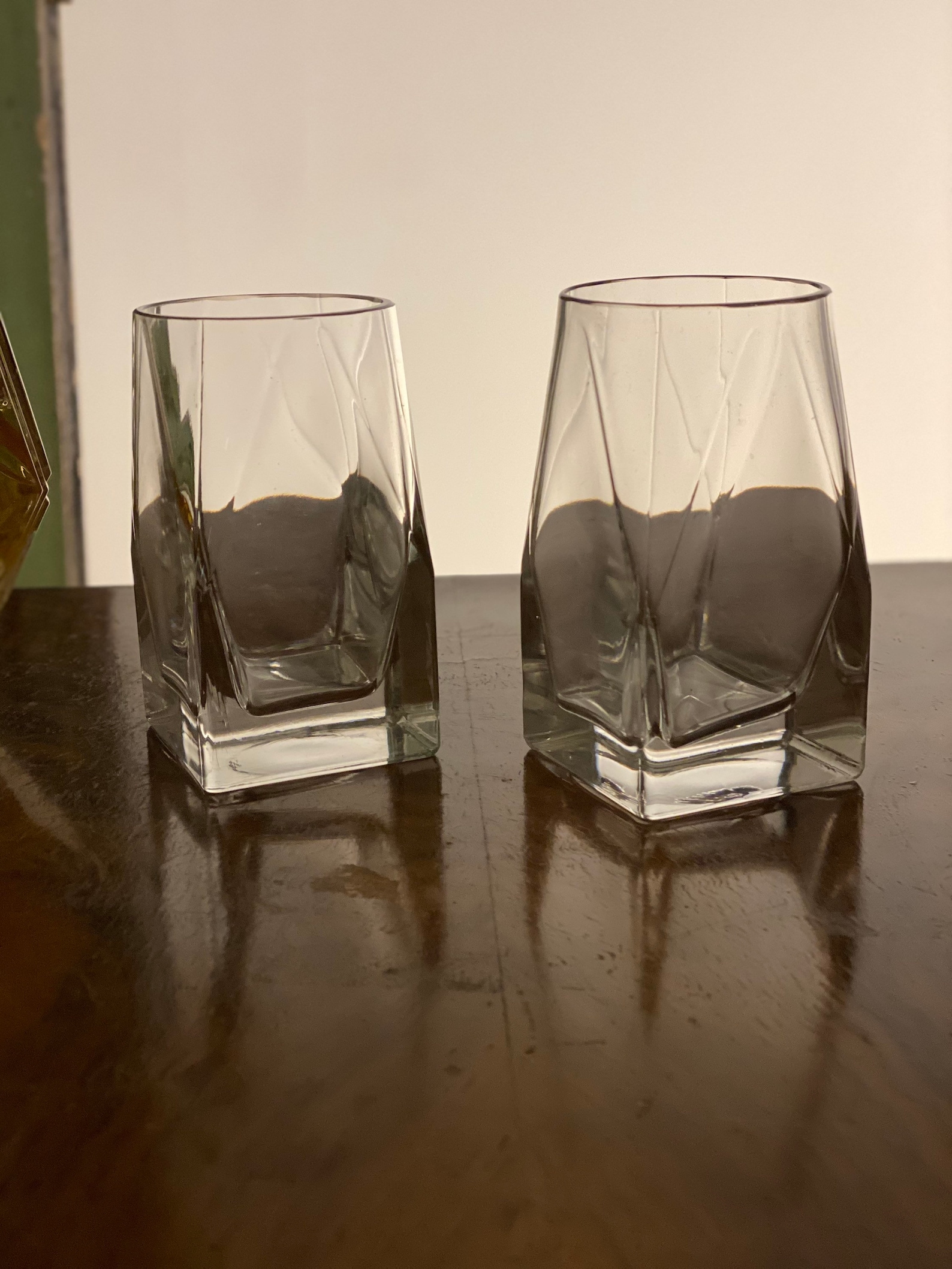 Vintage Crystal Whiskey Glasses Cocktail Glasses Crystal Etsy