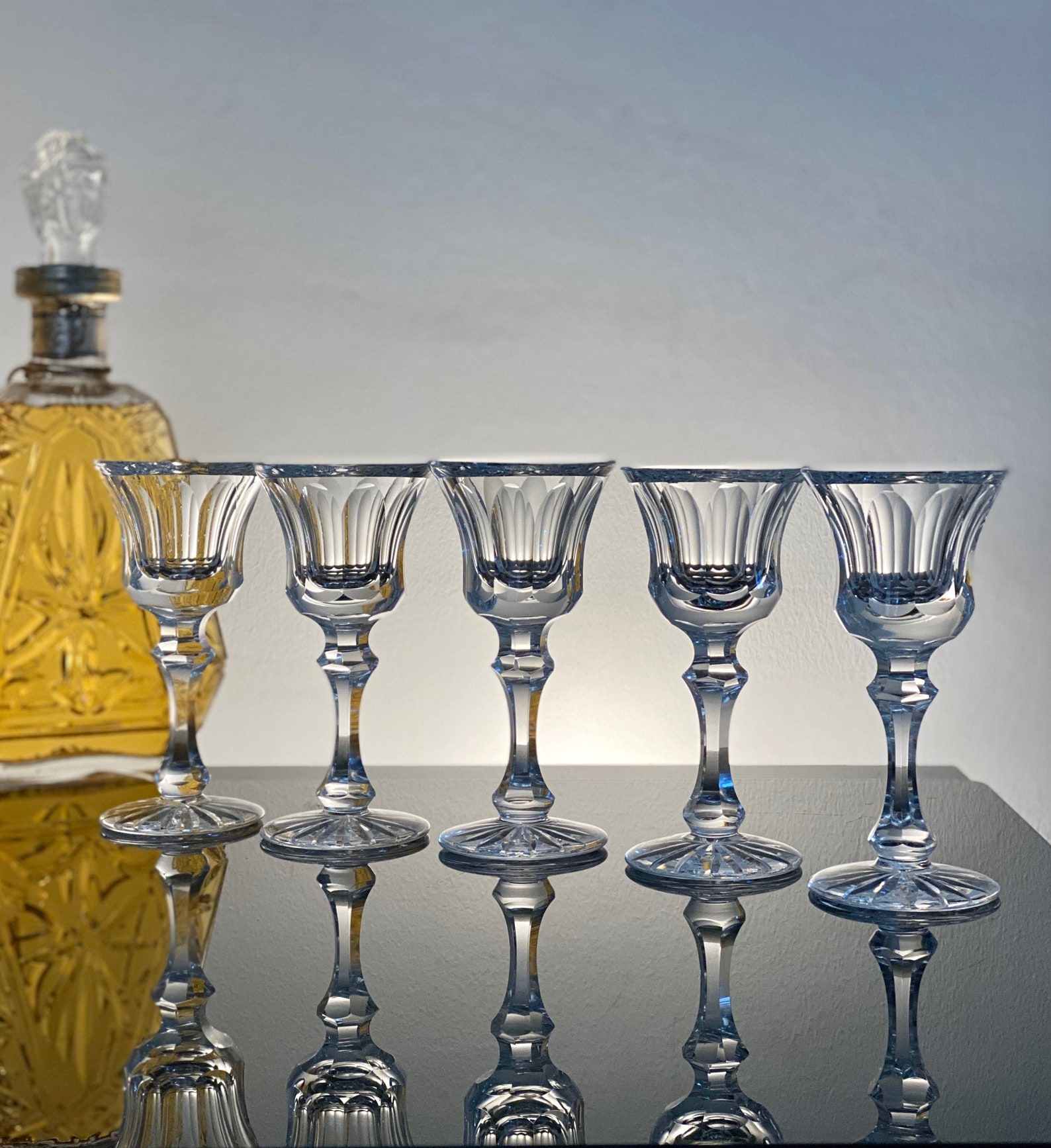 Waterford Crystal Liqueur Glasses Set of 5 Shot Glasses Heavy Etsy