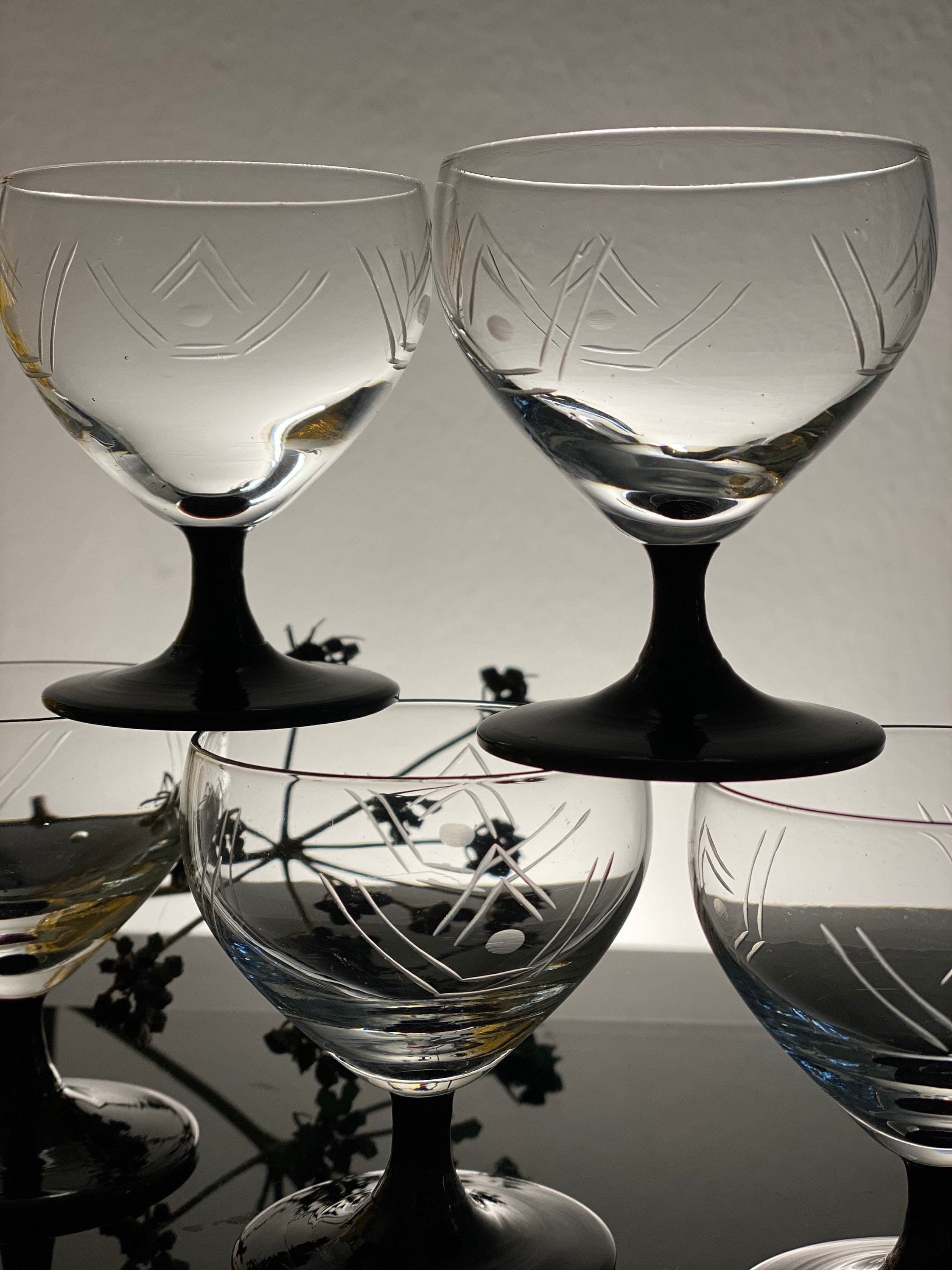 Antique Murano Shot Glasses Cordial Glasses Old Murano Bistrot Etsy