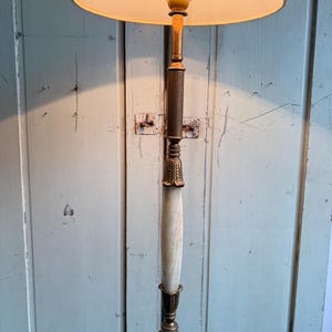 Antique Onyx Floor Lamp Elegant Marble and Brass Italian Floor Light Tall Floor Night Light Stand Hollywood Regency Floor Light