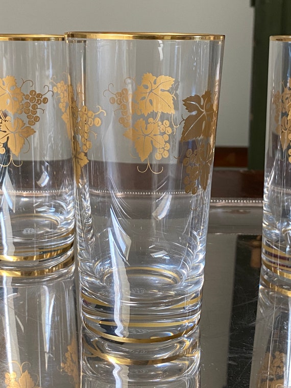 BACCARAT Heavy Crystal Glasses Water Tumblers Italian Barware