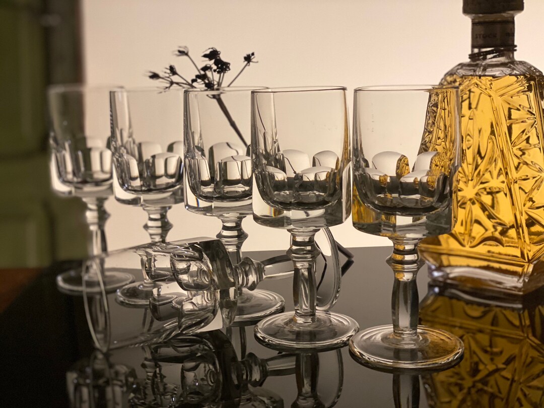 Heavy Crystal Wine Glasses Vintage Lead Crystal Glasses Crystal