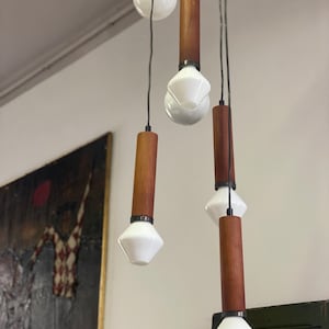 Mid Century Italian Chandelier Multilevel Ceiling Light  Design Chandelier Modernist Chandelier