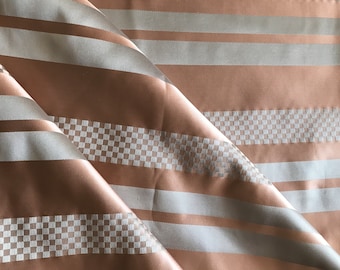 Stunning Antique Italian  Striped  Silk Fabric Remnant, Shimmering Textile Remnant-Home Decor Project