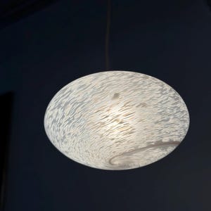 Mid Century Murano Glass Pendant Lamp XL Murano Glass Ceiling Lamp Swirling Ceiling Lamp Murano Chandelier