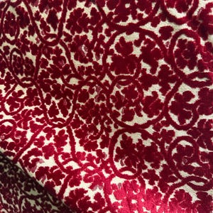 Antique Venetian Silk Velvet Fabric Pink Woven Silk Velvet Fabric Italian Damask Velvet Fabric