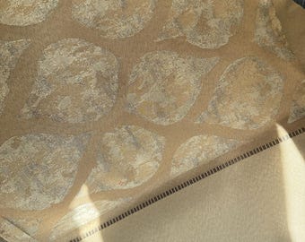 Antique Venetian Silk Fabric Gold Textile Woven Coton Fabric Italian Damask Silk Fabric Woven Brocade Panel Patchwork Fabric San Leucio Silk