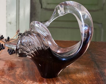 Vintage Murano Glas Vogel Figur Handgemachte Murano Glas Tier Kunst Glas Briefbeschwerer Sammler Vogel Statue