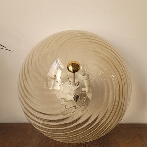 Murano Ceiling Light Transparent Glass  Light Murano Glass Flush Mount Light Mid Century Design Light Glass Sconce Murano Chandelier