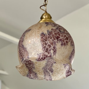 Murano Ceiling Light Mid Century Murano Chandelier Murano Pendant Light Murano Glass Shade Light Murrina Hanging Lamp