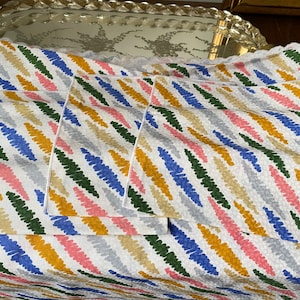 Missoni Tablecloth Multicolored Cotton Tablecloth Vintage Tablecloth Missoni Home Decor