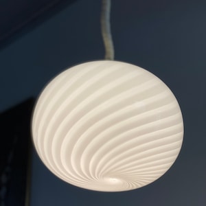 Mid Century Murano Glass Pendant Light Small Murano Glass Ceiling Lamp Swirling Ceiling Lamp Murano Chandelier