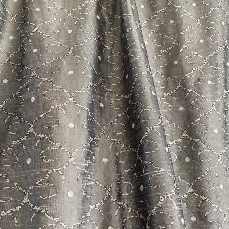 Graphite Grey Cotton Silk Fabric
