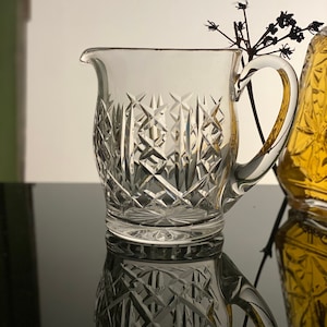 WATERFORD Crystal Carafe Vintage Juice Jug Glass Carafe  Cut Crystal Pitcher Crystal decanter Crystal barware