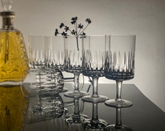 Gafas de vino de cristal Vintage plomo cristal gafas cristal Barware italiano copas vino copas vintage vino gafas de cristal Stemware