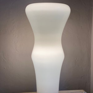 Large Murano White Glass Table Lamp Murano Ehite Opal Floor Lamp Italian Mid Century Design Lamp Nason Moretti Light