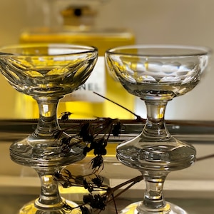 Antico vittoriano coppe da champagne Bicchieri di champagne antichi Bicchieri da bar Occhiali antichi georgiani Bicchieri da collezione