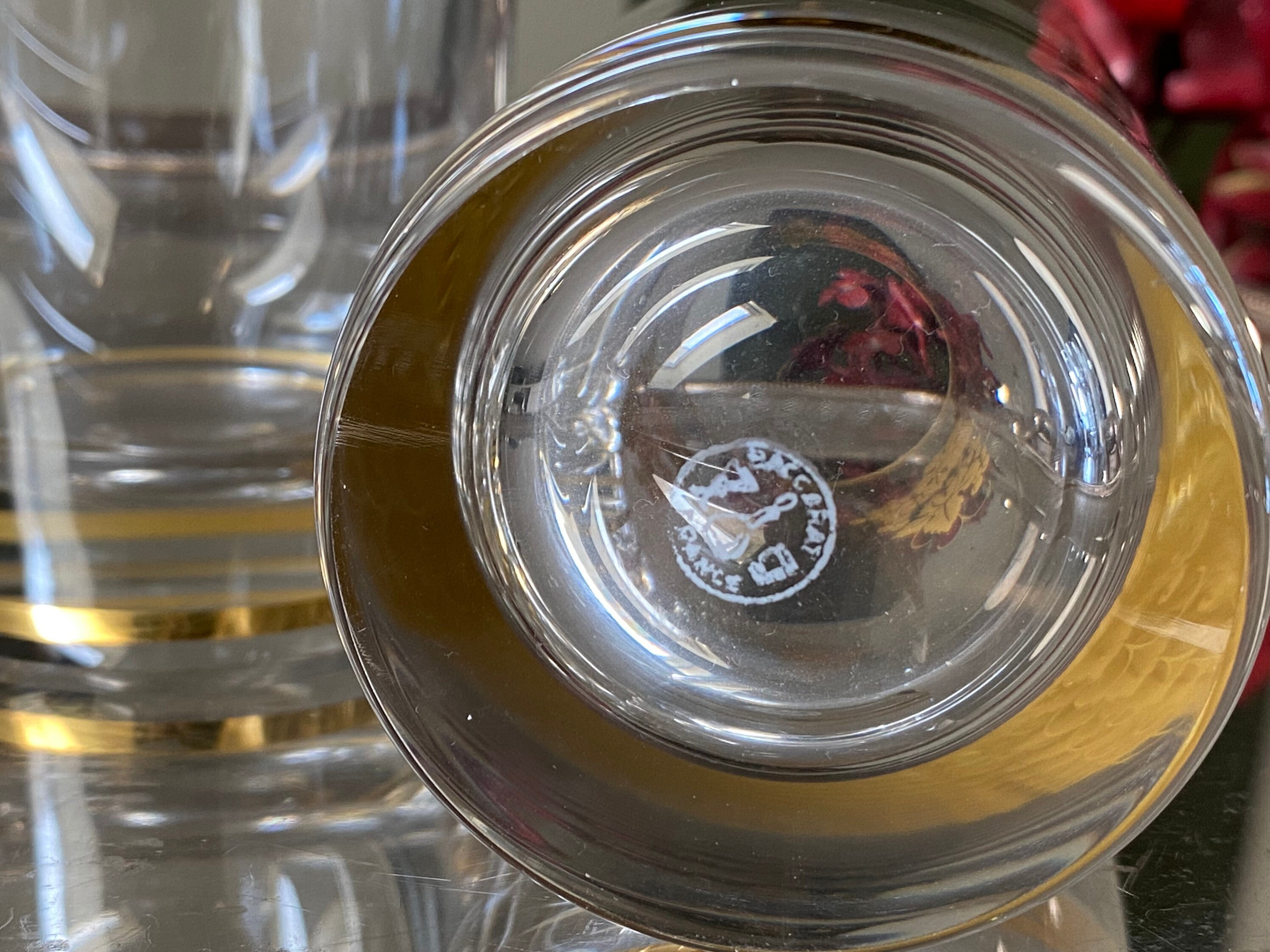 バカラ　ガラス瓶 BACCARAT Heavy Crystal Glasses Water Tumblers Italian