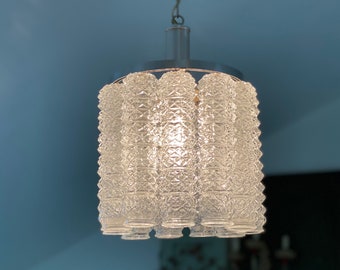 Lámpara colgante de estilo brutalista italiano, lámpara de techo de diseño moderno de mediados de siglo, lámpara de araña retro