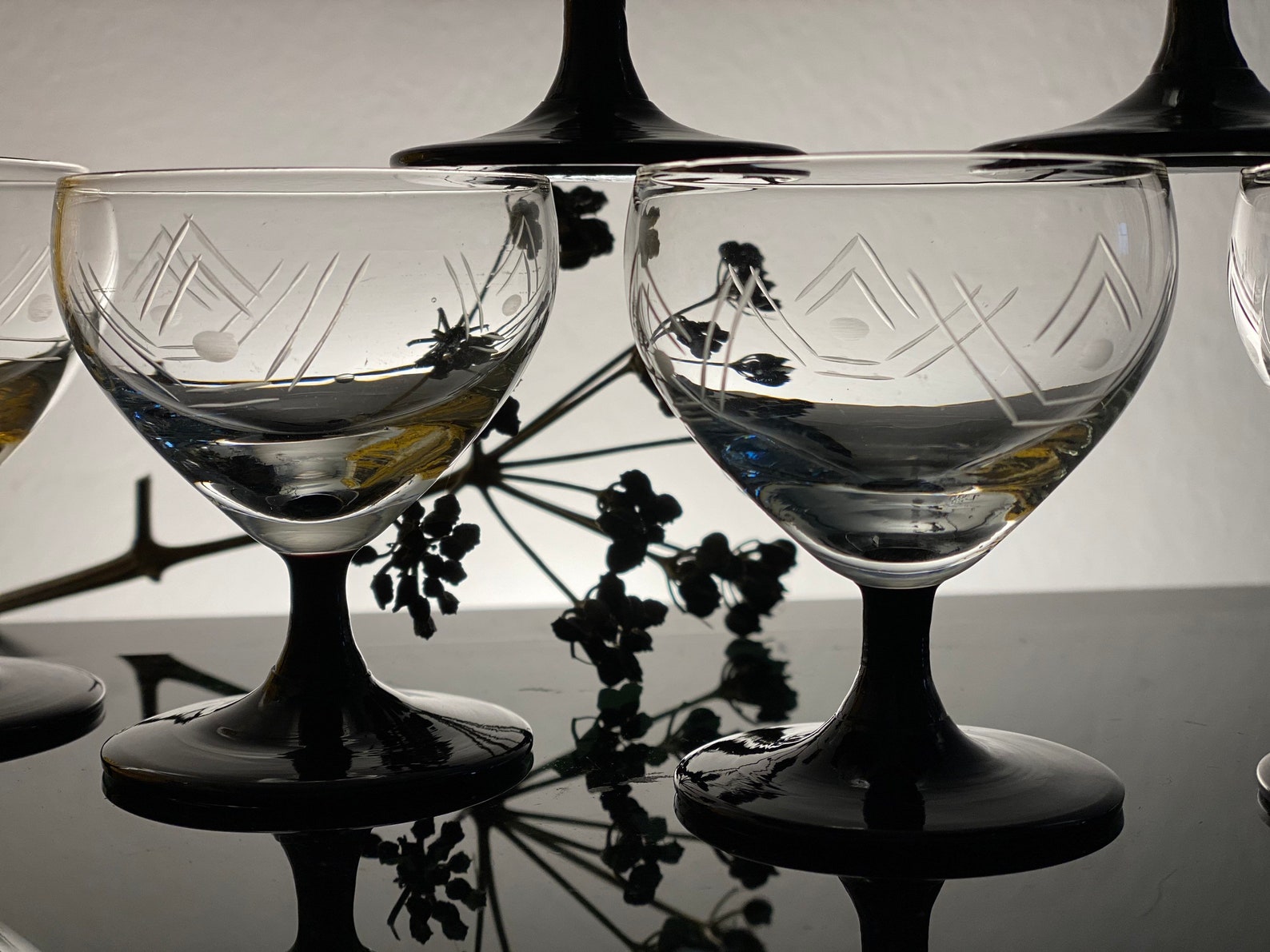 Antique Murano Shot Glasses Cordial Glasses Old Murano Bistrot Etsy