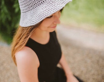 chapeau en coton au crochet à la main, chapeau d'été, chapeau en coton, fait main, beige, bleu, ivoire, chapeau rouge, tricoté à la main, chapeau de soleil