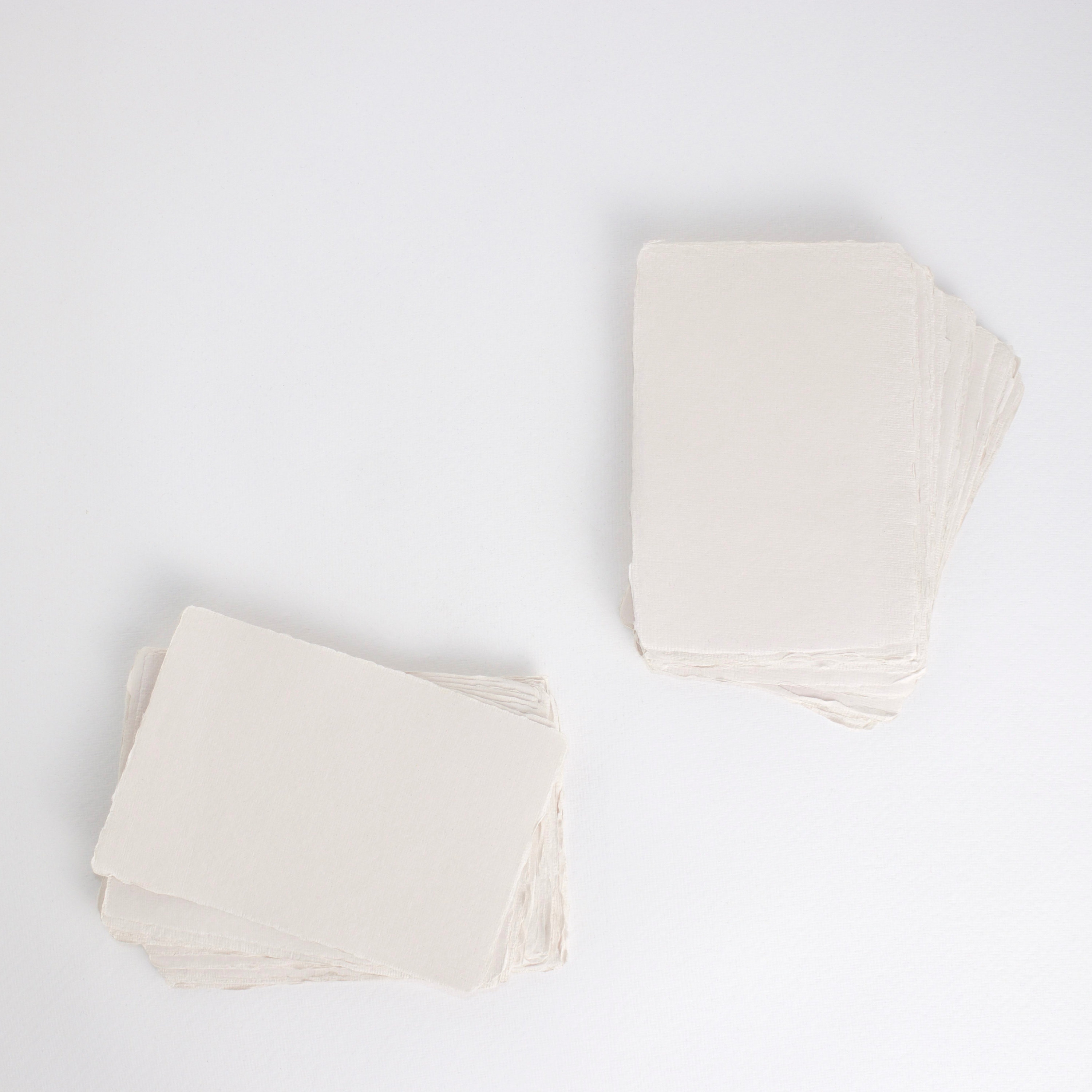 Handmade Paper Deckled Edges Blue 25 pack Bluestem A7
