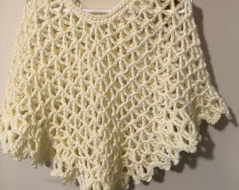 Yellow Toddler Cape Poncho