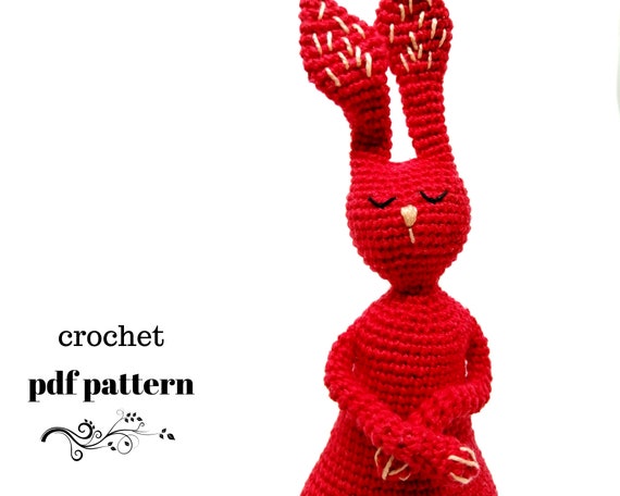 red bunny stuffed animal