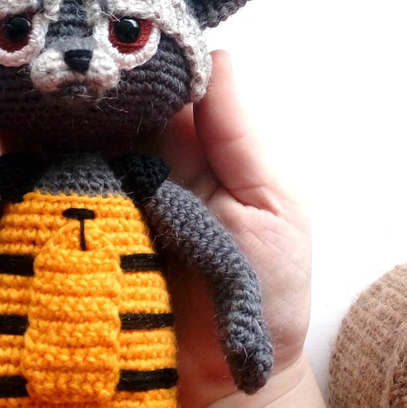 ROCKET RACCOON amigurumi pattern raccoon rocket crochet Etsy