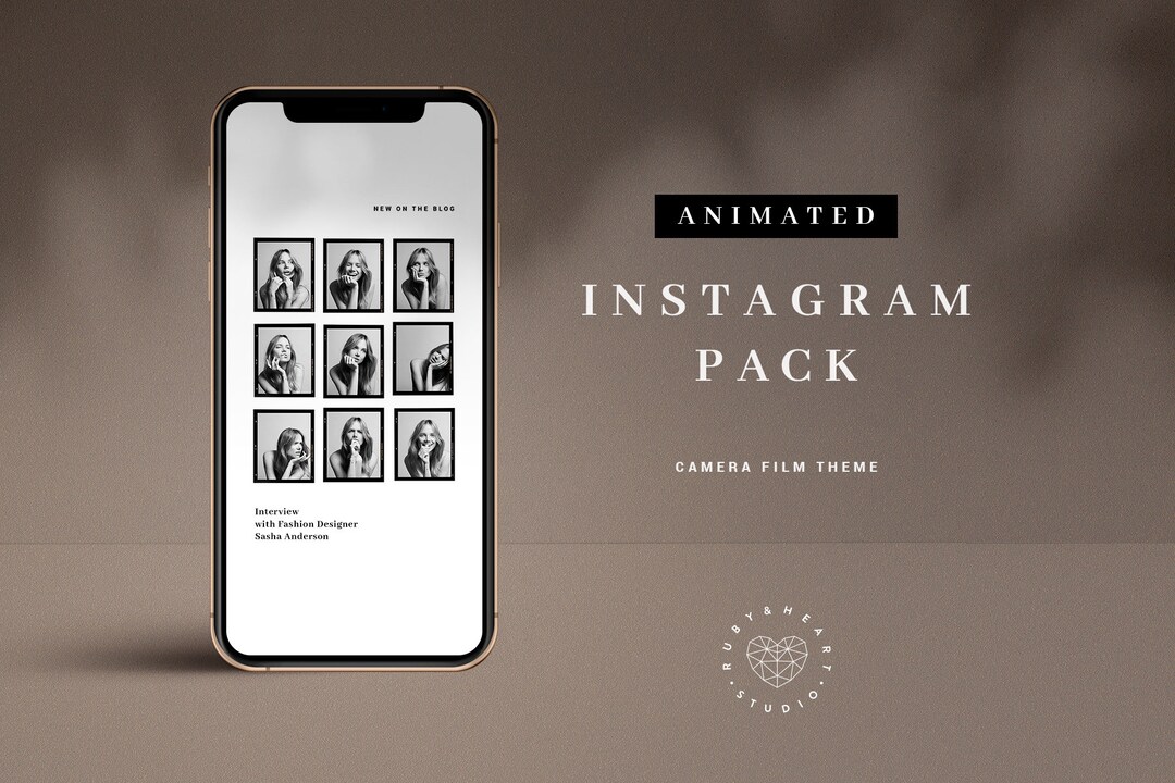 Camera Film Story Instagram Template Animated Story Etsy España